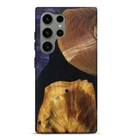 Galaxy S24 Ultra Wood+Resin Live Edge Phone Case - Audrey (Pure Black, 697349)