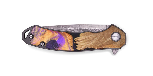 EDC Wood+Resin Pocket Knife - Blair (Purple, 697369)