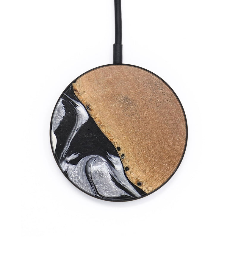 Circle Wood+Resin Wireless Charger - Everleigh (Black & White, 697381)