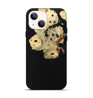 iPhone 14 Wood+Resin Live Edge Phone Case - Iva (Pure Black, 697414)