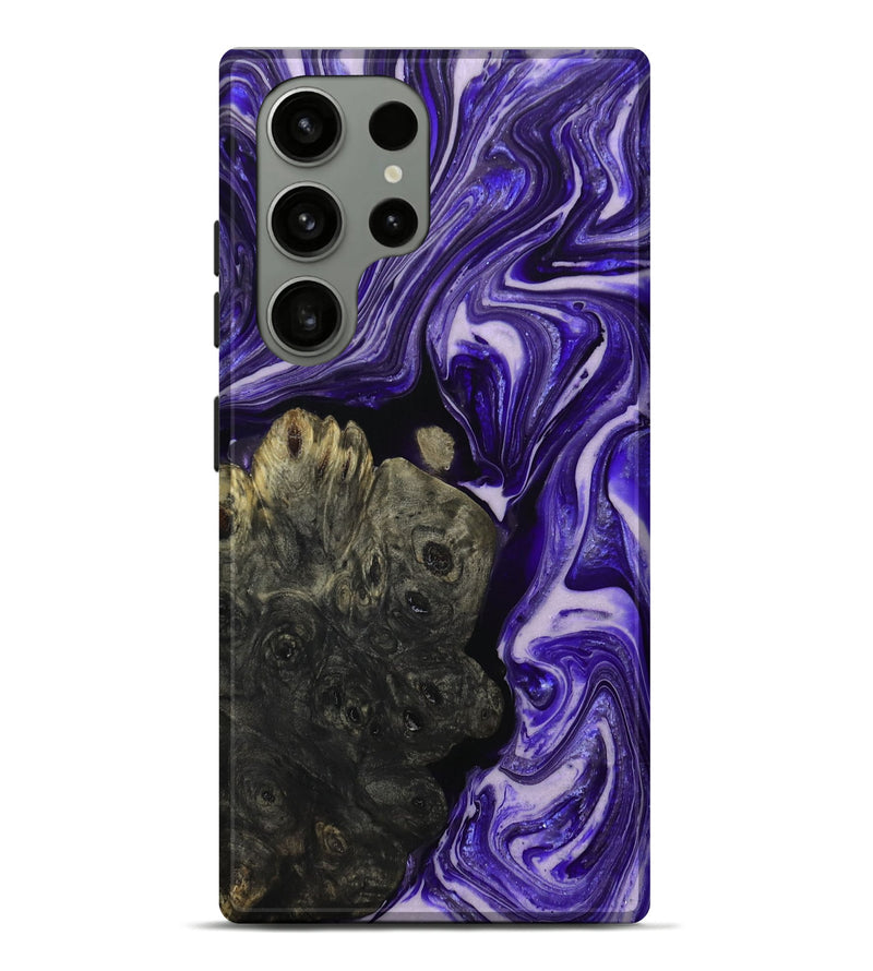 Galaxy S23 Ultra Wood+Resin Live Edge Phone Case - Remi (Purple, 697416)
