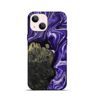 iPhone 13 mini Wood+Resin Live Edge Phone Case - Remi (Purple, 697416)