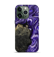 iPhone 13 Pro Wood+Resin Live Edge Phone Case - Remi (Purple, 697416)