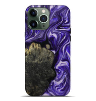 iPhone 13 Pro Max Wood+Resin Live Edge Phone Case - Remi (Purple, 697416)
