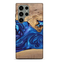Galaxy S23 Ultra Wood+Resin Live Edge Phone Case - Silas (Blue, 697420)