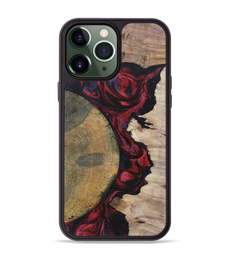 iPhone 13 Pro Max Wood+Resin Phone Case - Maeve (Mosaic, 697441)