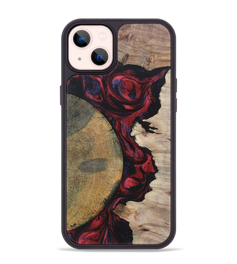 iPhone 14 Plus Wood+Resin Phone Case - Maeve (Mosaic, 697441)