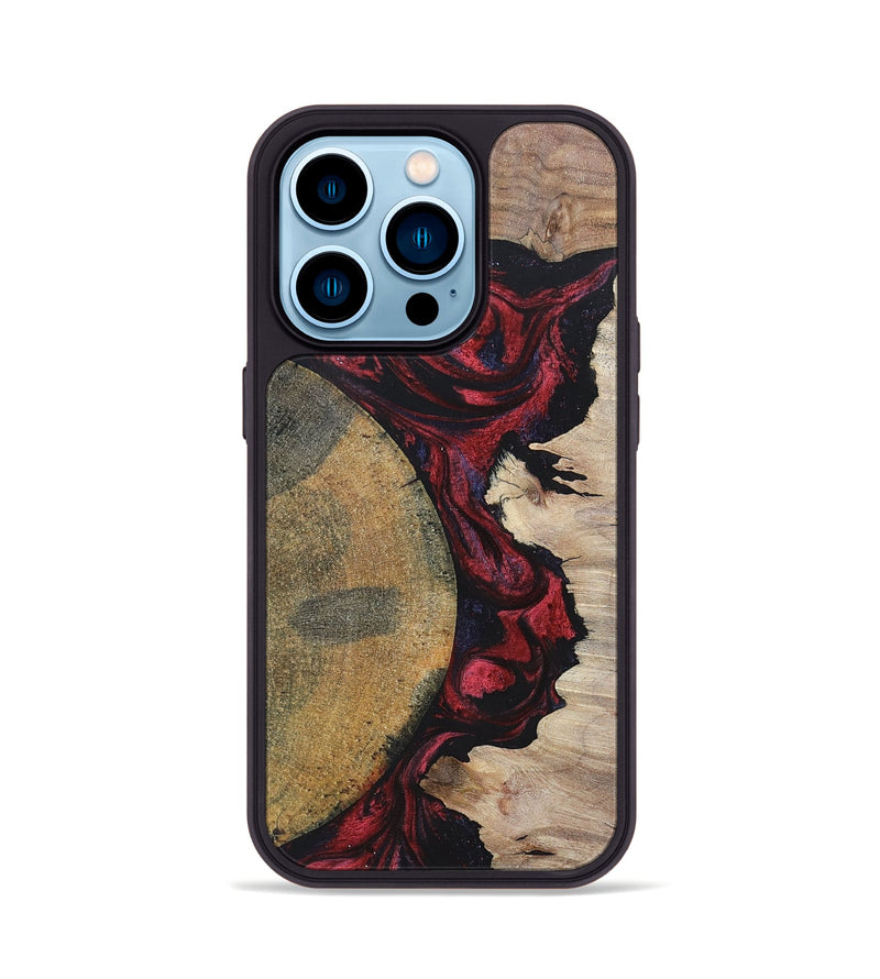 iPhone 14 Pro Wood+Resin Phone Case - Maeve (Mosaic, 697441)
