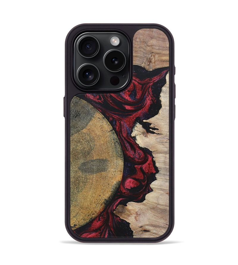 iPhone 15 Pro Wood+Resin Phone Case - Maeve (Mosaic, 697441)