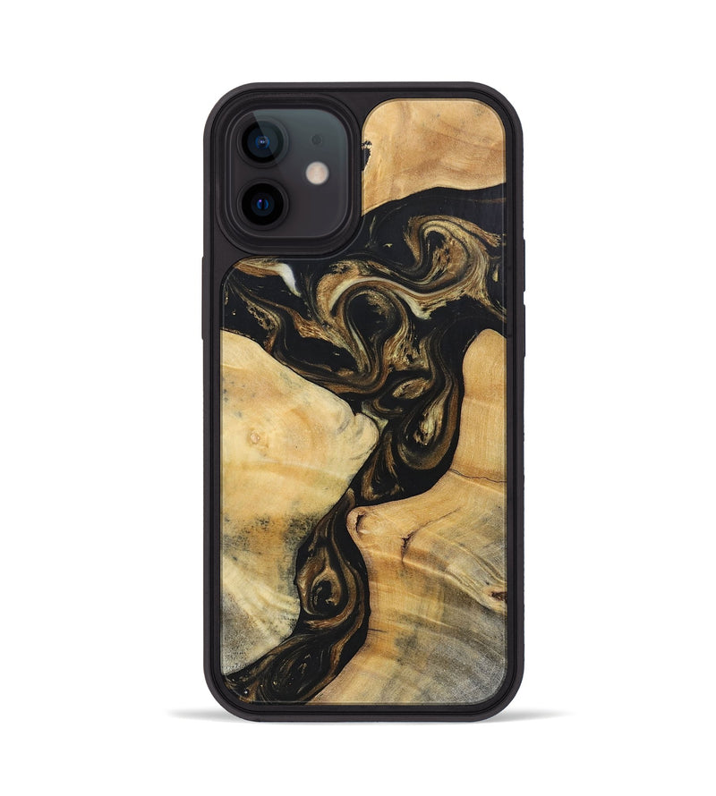 iPhone 12 Wood+Resin Phone Case - Abram (Mosaic, 697442)