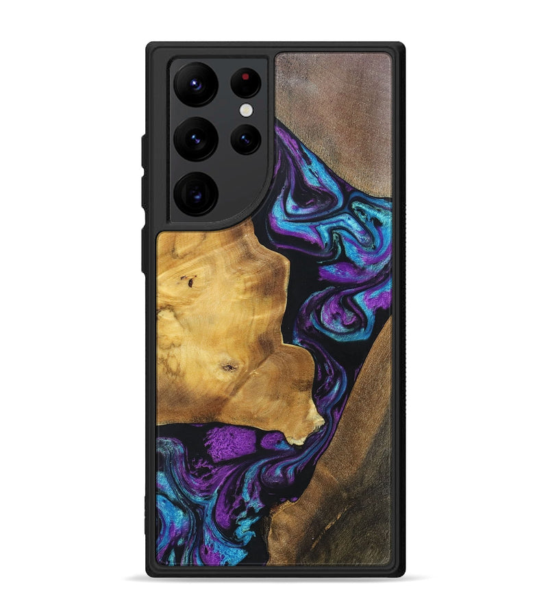 Galaxy S22 Ultra Wood+Resin Phone Case - Jeri (Mosaic, 697448)
