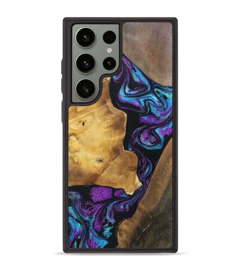 Galaxy S23 Ultra Wood+Resin Phone Case - Jeri (Mosaic, 697448)