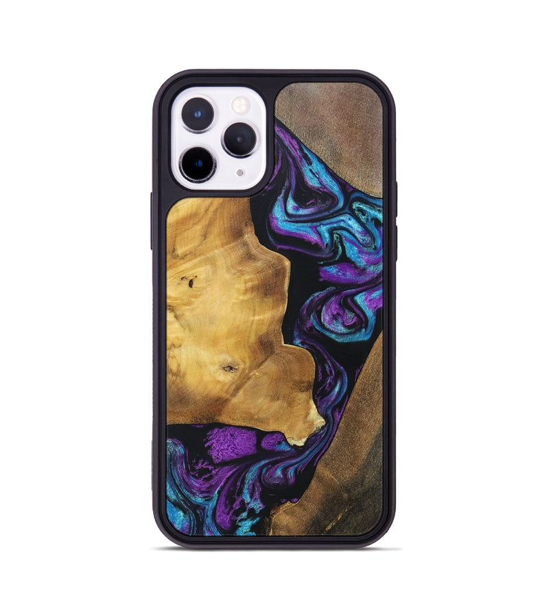 iPhone 11 Pro Wood+Resin Phone Case - Jeri (Mosaic, 697448)