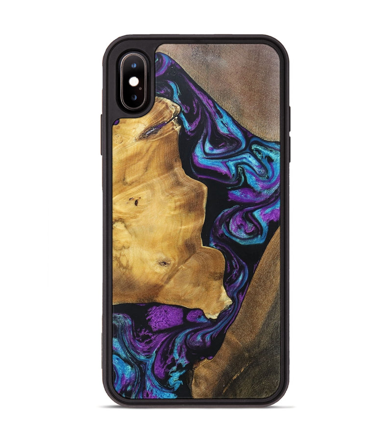iPhone Xs Max Wood+Resin Phone Case - Jeri (Mosaic, 697448)