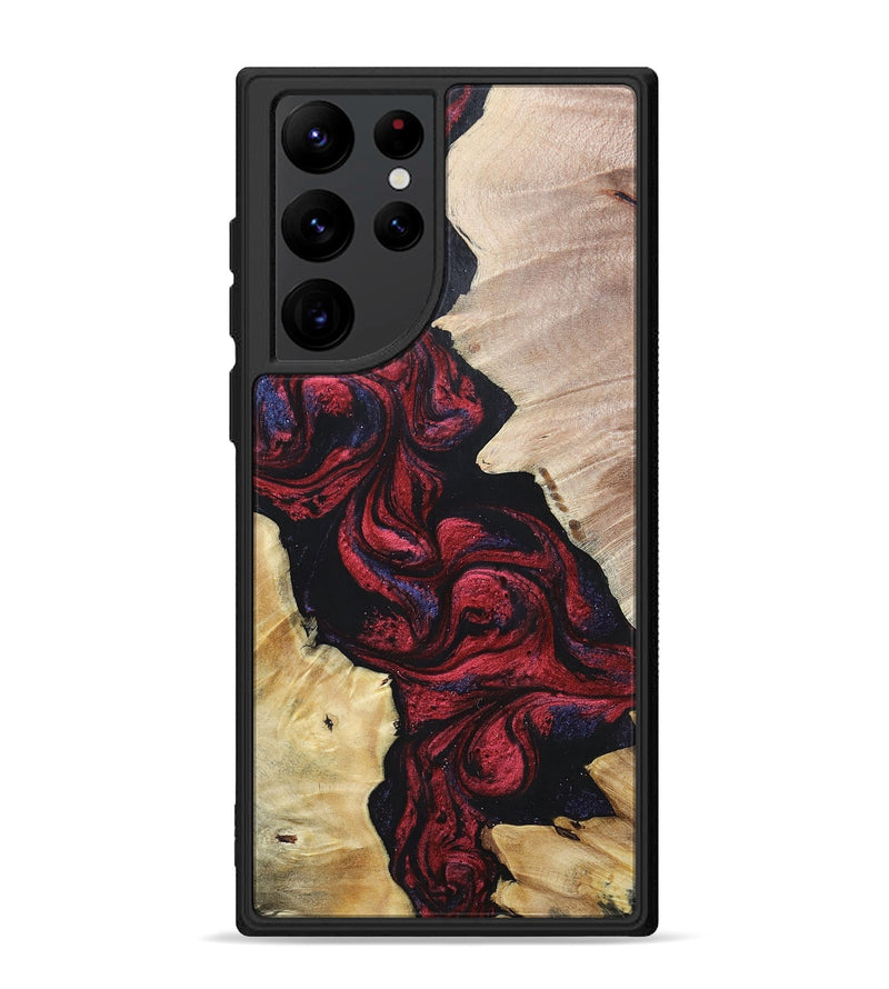 Galaxy S22 Ultra Wood+Resin Phone Case - Ryker (Mosaic, 697451)