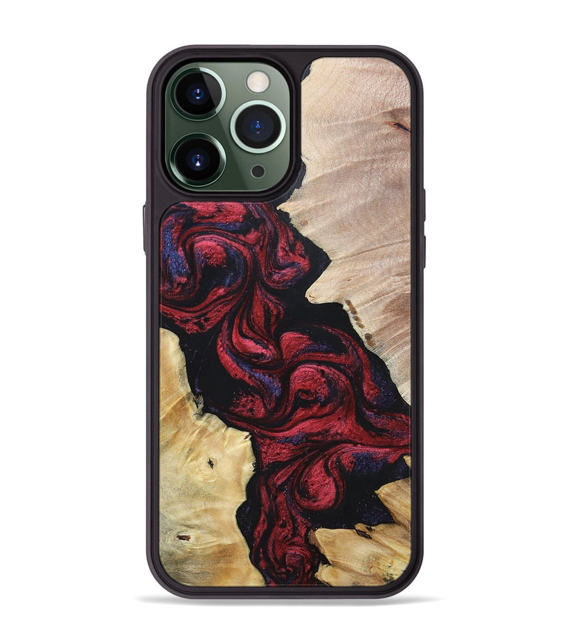 iPhone 13 Pro Max Wood+Resin Phone Case - Ryker (Mosaic, 697451)