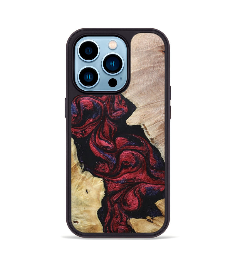 iPhone 14 Pro Wood+Resin Phone Case - Ryker (Mosaic, 697451)