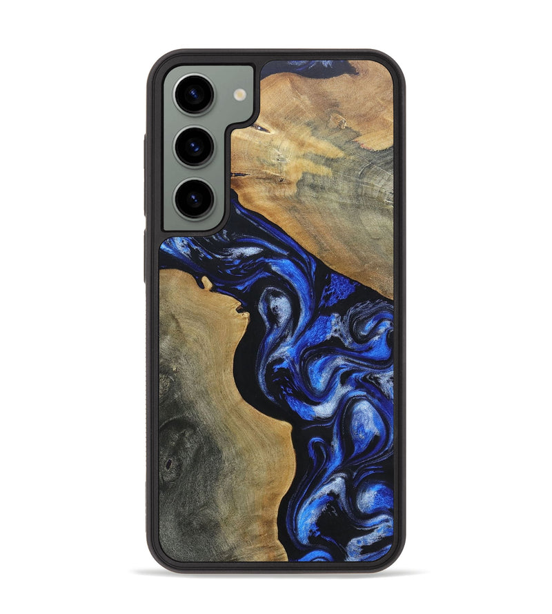 Galaxy S23 Plus Wood+Resin Phone Case - Adelaide (Blue, 697473)