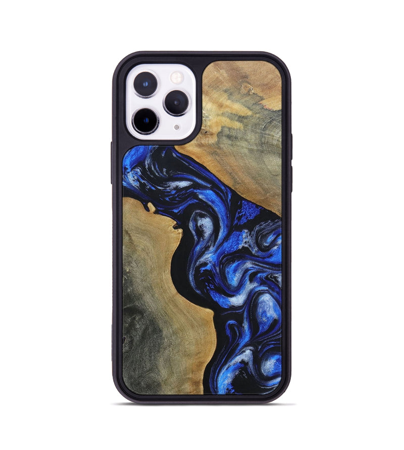 iPhone 11 Pro Wood+Resin Phone Case - Adelaide (Blue, 697473)