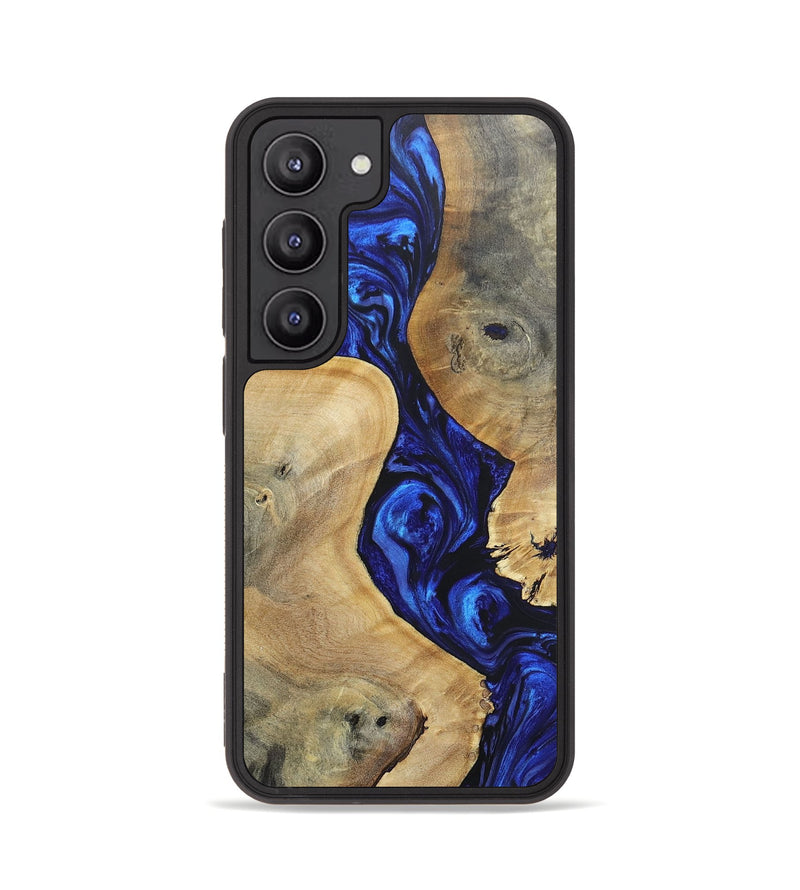 Galaxy S23 Wood+Resin Phone Case - Leilani (Blue, 697475)
