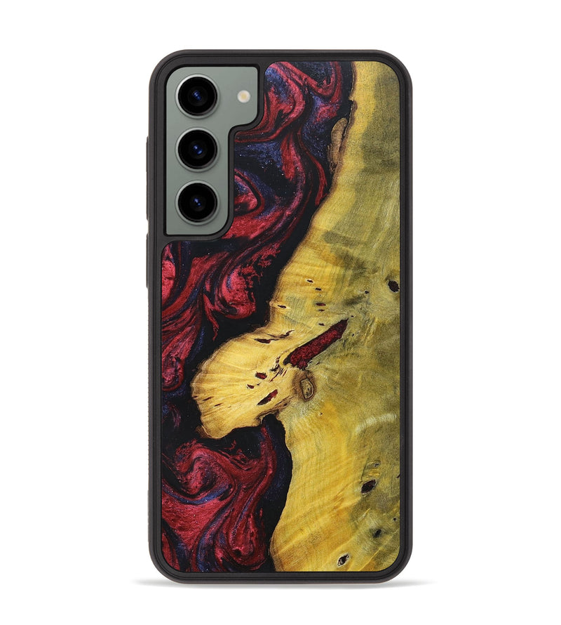 Galaxy S23 Plus Wood+Resin Phone Case - Devante (Red, 697537)