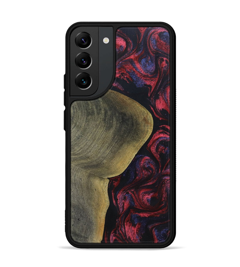 Galaxy S22 Plus Wood+Resin Phone Case - Yaretzi (Red, 697541)