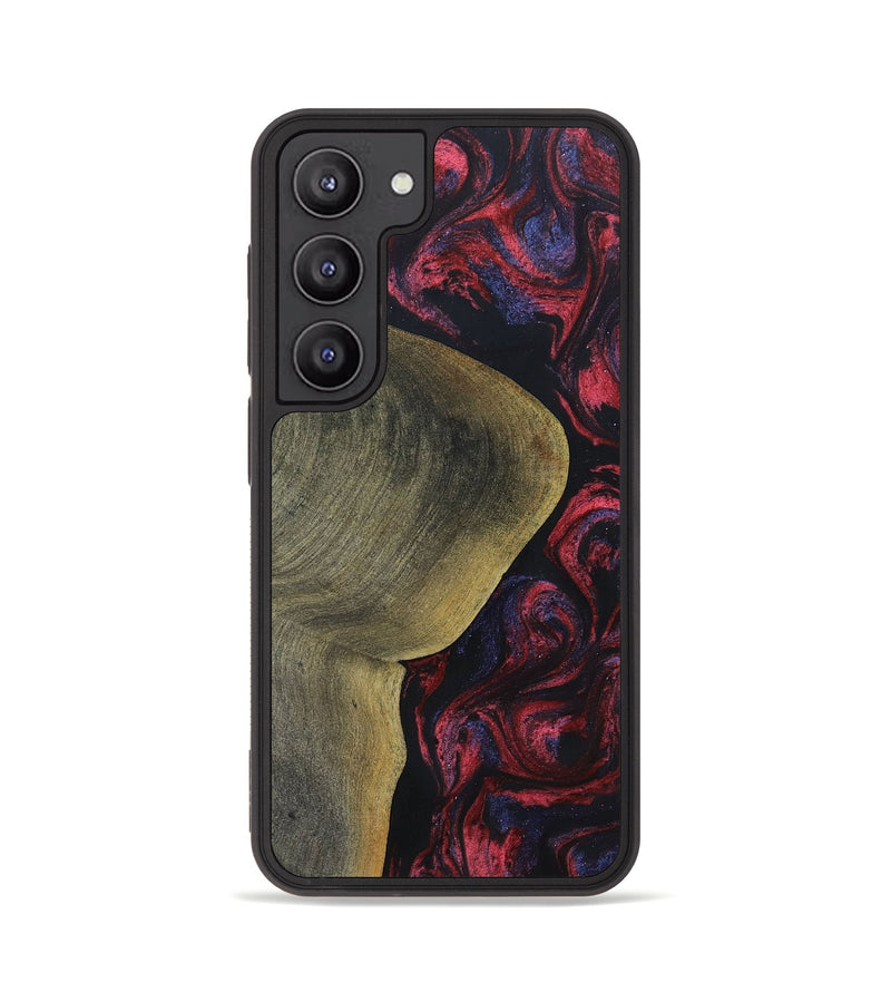 Galaxy S23 Wood+Resin Phone Case - Yaretzi (Red, 697541)