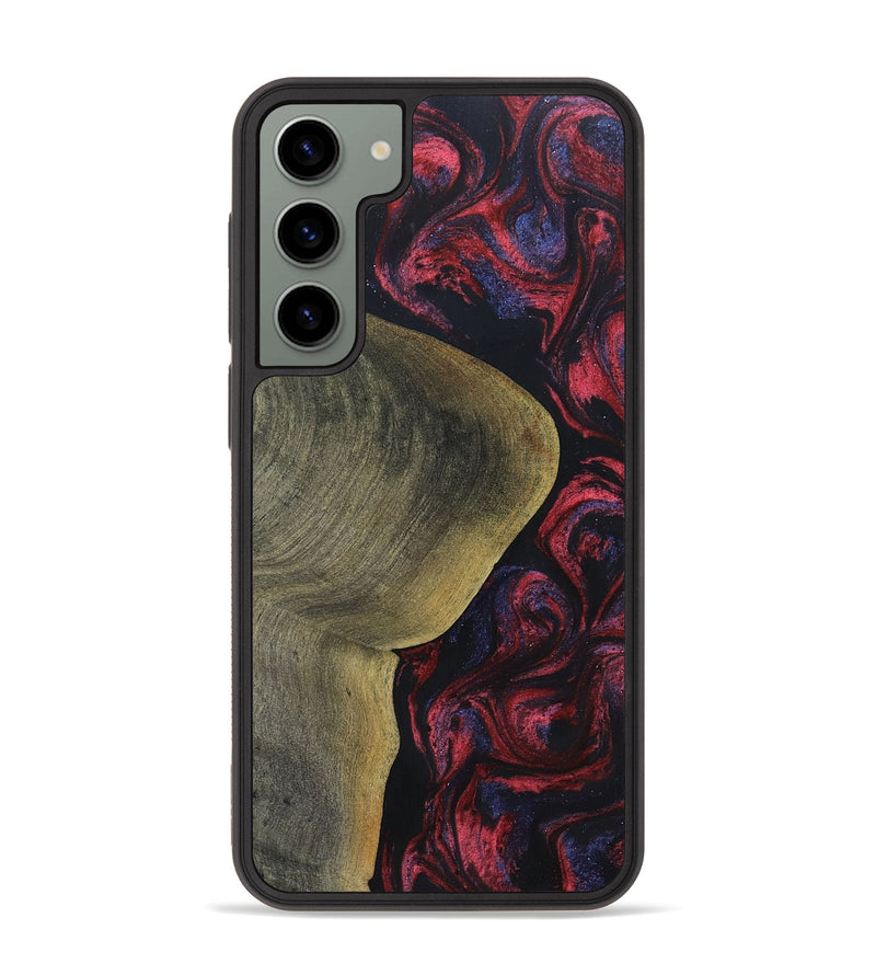 Galaxy S23 Plus Wood+Resin Phone Case - Yaretzi (Red, 697541)