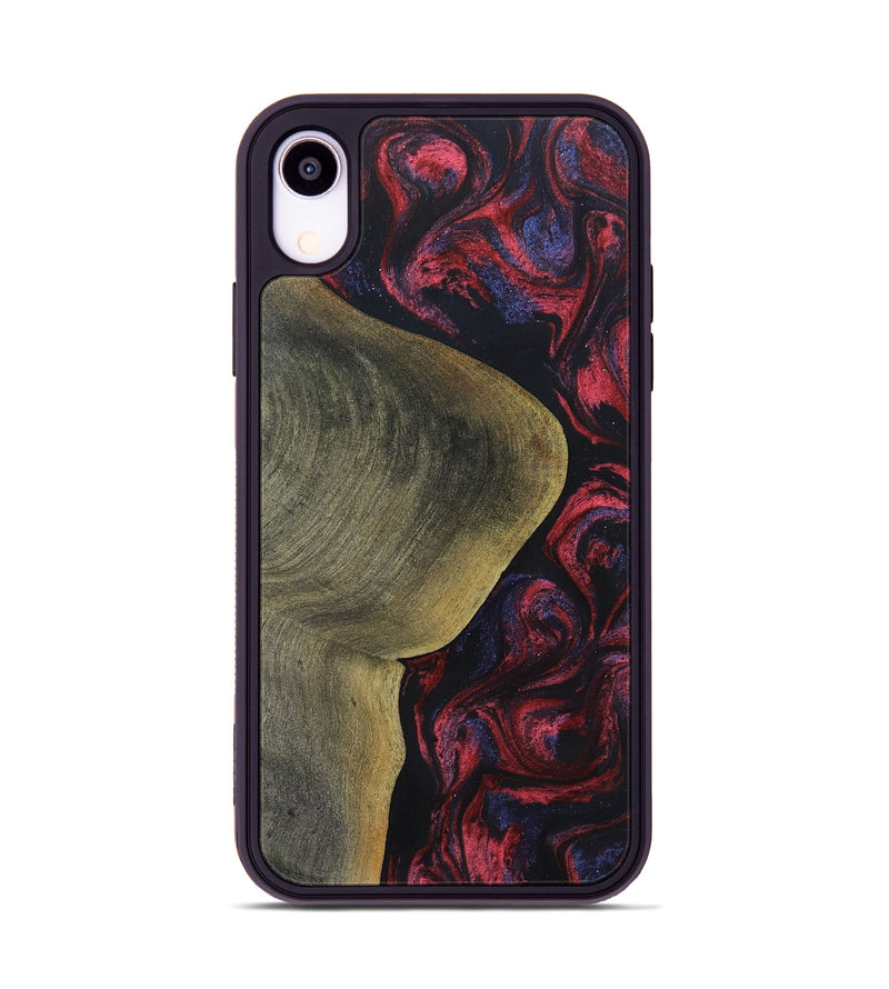 iPhone Xr Wood+Resin Phone Case - Yaretzi (Red, 697541)