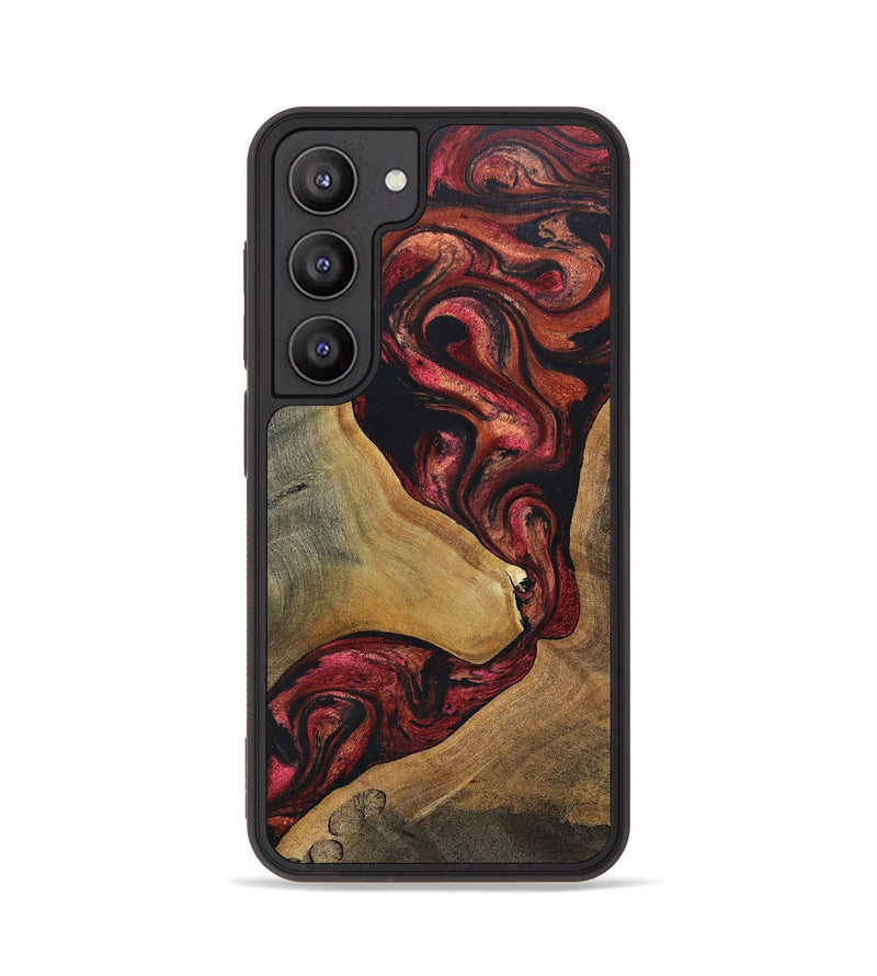 Galaxy S23 Wood+Resin Phone Case - Jase (Red, 697544)