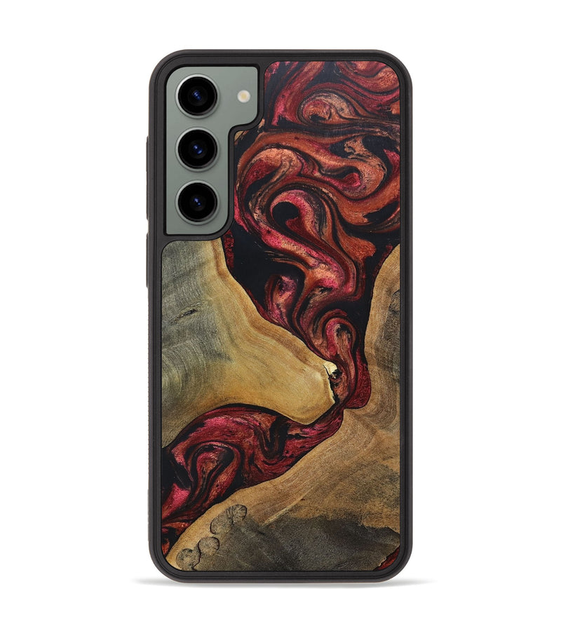 Galaxy S23 Plus Wood+Resin Phone Case - Jase (Red, 697544)