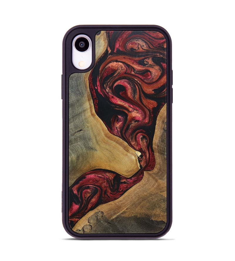 iPhone Xr Wood+Resin Phone Case - Jase (Red, 697544)