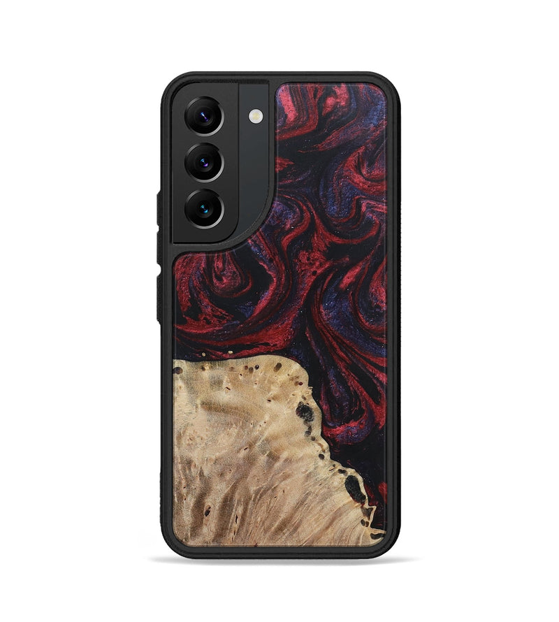 Galaxy S22 Wood+Resin Phone Case - Reid (Red, 697550)