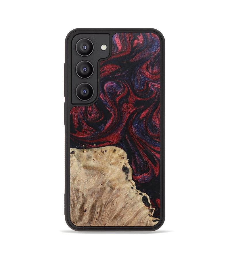 Galaxy S23 Wood+Resin Phone Case - Reid (Red, 697550)