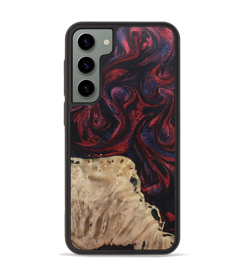 Galaxy S23 Plus Wood+Resin Phone Case - Reid (Red, 697550)