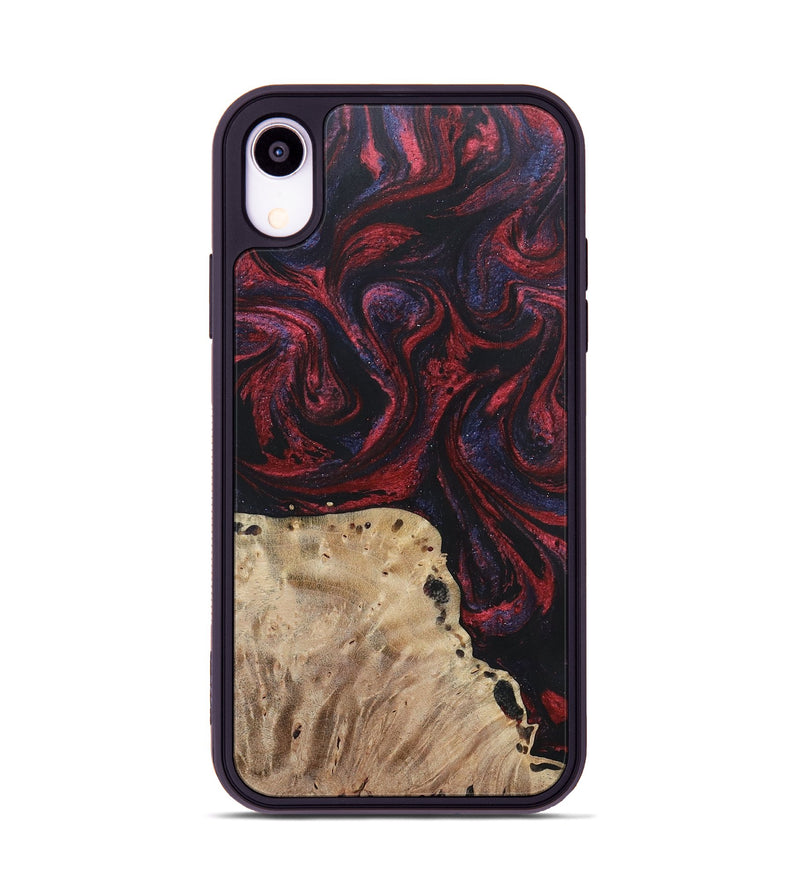 iPhone Xr Wood+Resin Phone Case - Reid (Red, 697550)