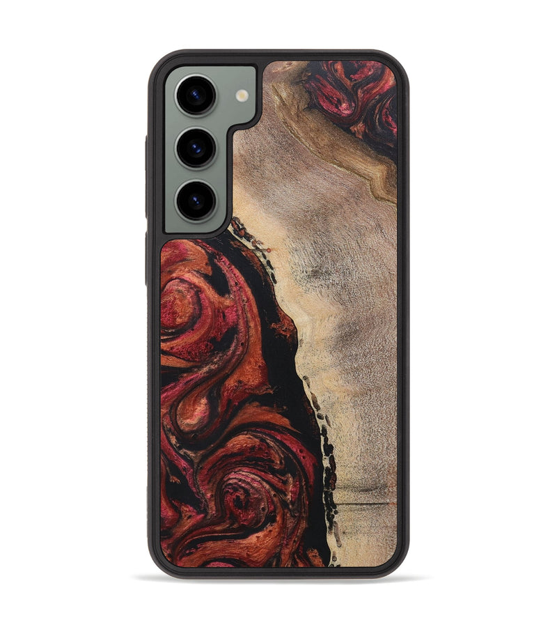 Galaxy S23 Plus Wood+Resin Phone Case - Samara (Red, 697558)