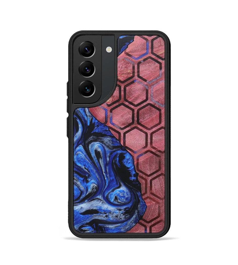 Galaxy S22 Wood+Resin Phone Case - Bernadette (Pattern, 697607)