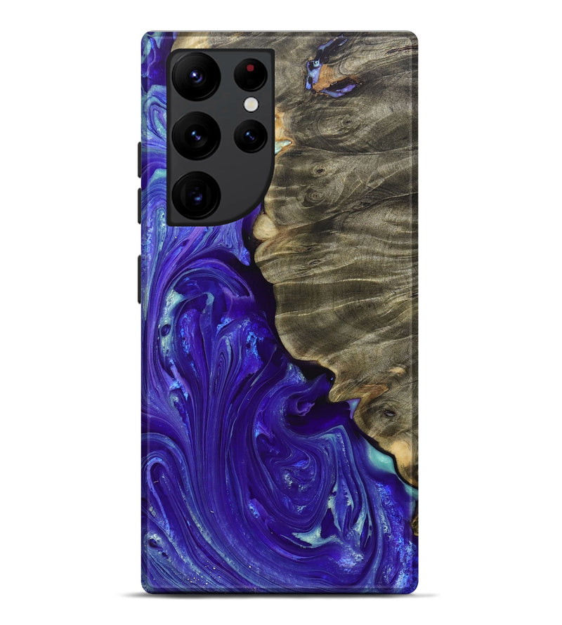 Galaxy S22 Ultra Wood+Resin Live Edge Phone Case - Kirk (Purple, 697638)