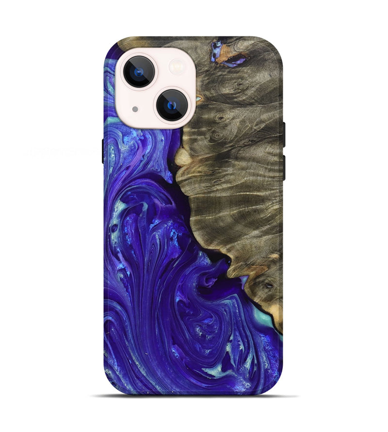 iPhone 13 Wood+Resin Live Edge Phone Case - Kirk (Purple, 697638)