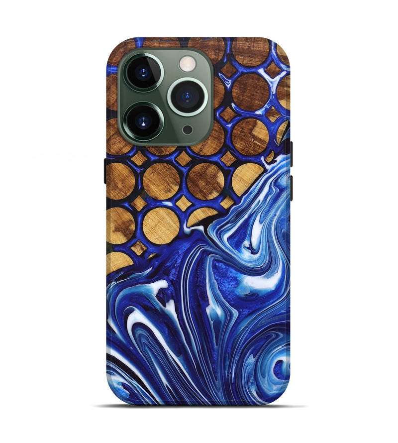 iPhone 13 Pro Wood+Resin Live Edge Phone Case - Stuart (Pattern, 697657)
