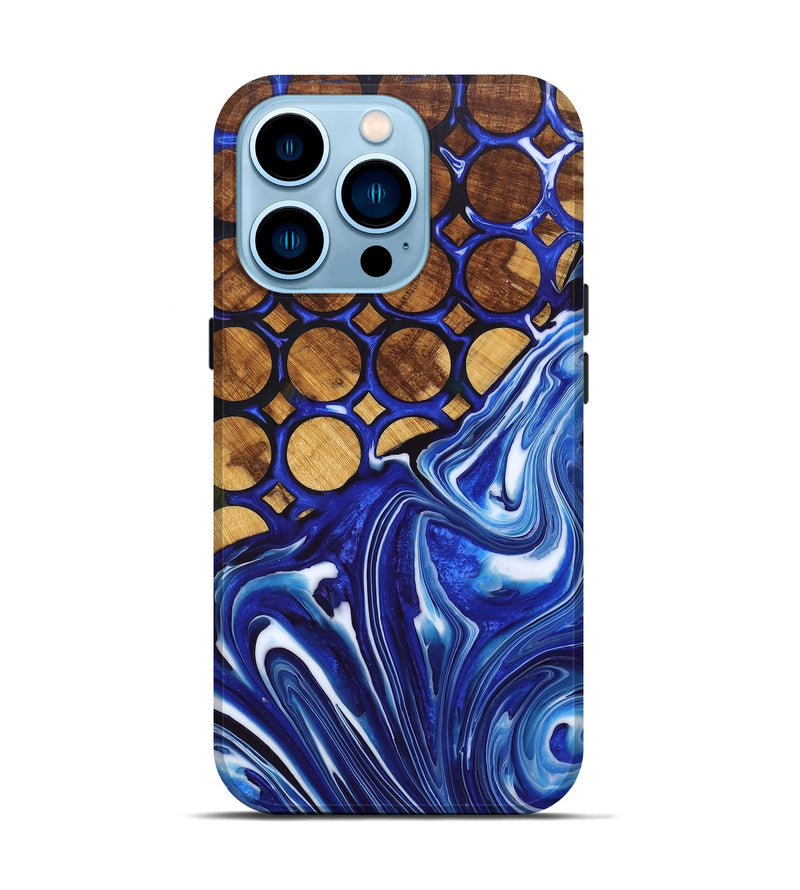 iPhone 14 Pro Wood+Resin Live Edge Phone Case - Stuart (Pattern, 697657)