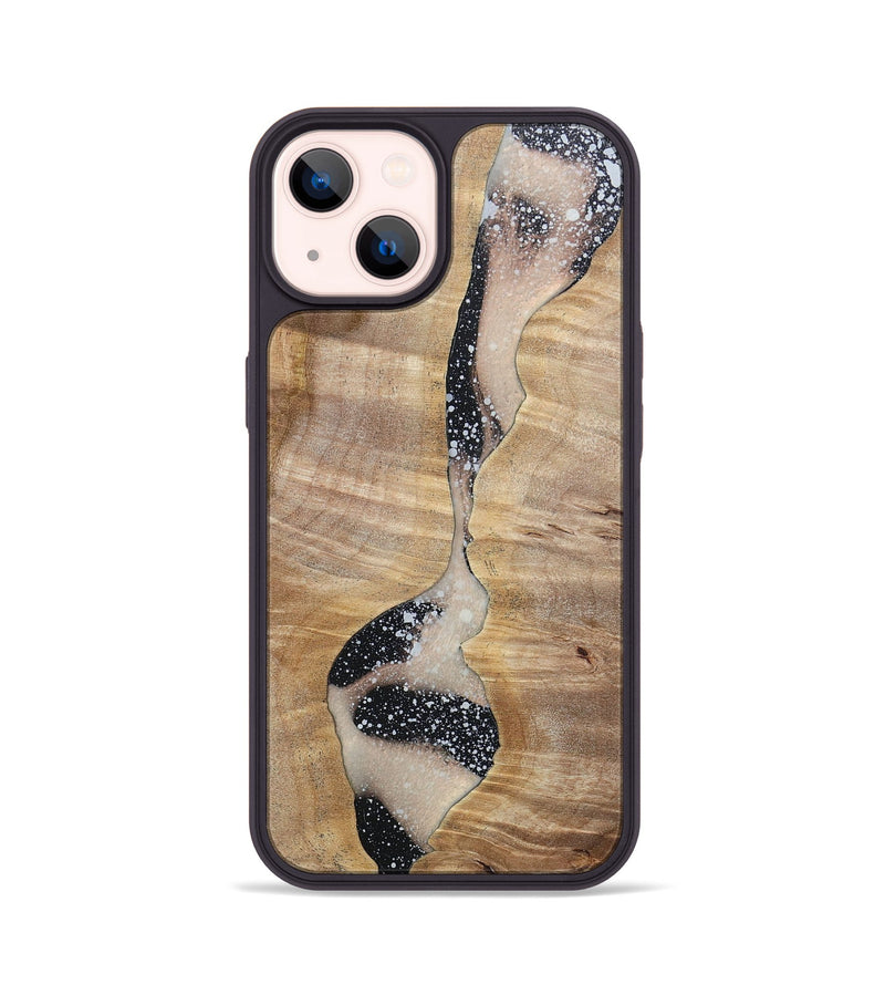 iPhone 14 Wood+Resin Phone Case - Camryn (Cosmos, 697716)
