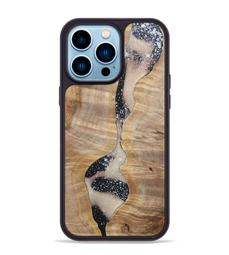 iPhone 14 Pro Max Wood+Resin Phone Case - Camryn (Cosmos, 697716)