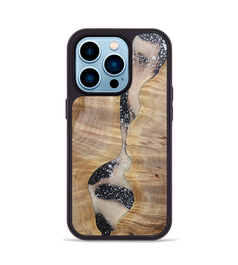 iPhone 14 Pro Wood+Resin Phone Case - Camryn (Cosmos, 697716)