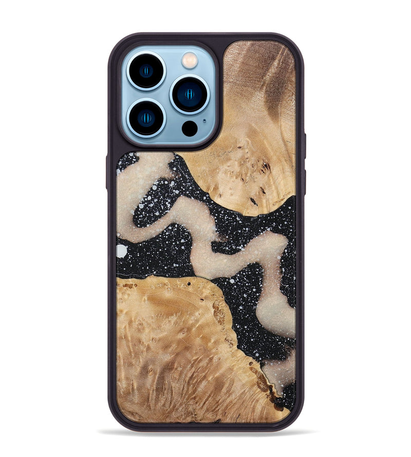 iPhone 14 Pro Max Wood+Resin Phone Case - Amari (Cosmos, 697718)