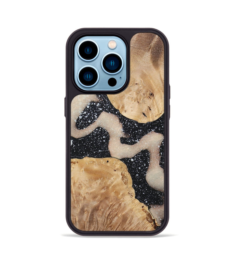 iPhone 14 Pro Wood+Resin Phone Case - Amari (Cosmos, 697718)