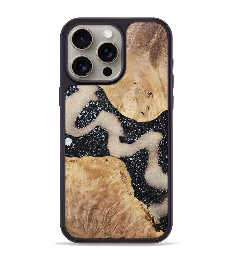 iPhone 15 Pro Max Wood+Resin Phone Case - Amari (Cosmos, 697718)