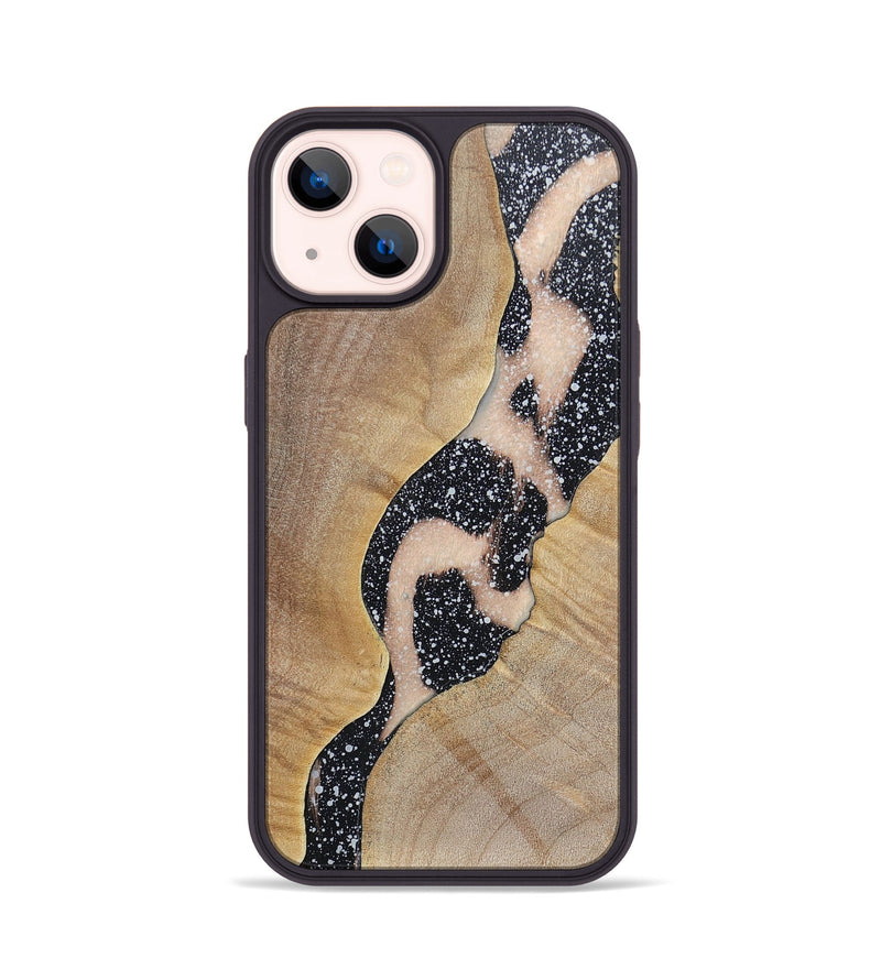 iPhone 14 Wood+Resin Phone Case - Clayton (Cosmos, 697720)