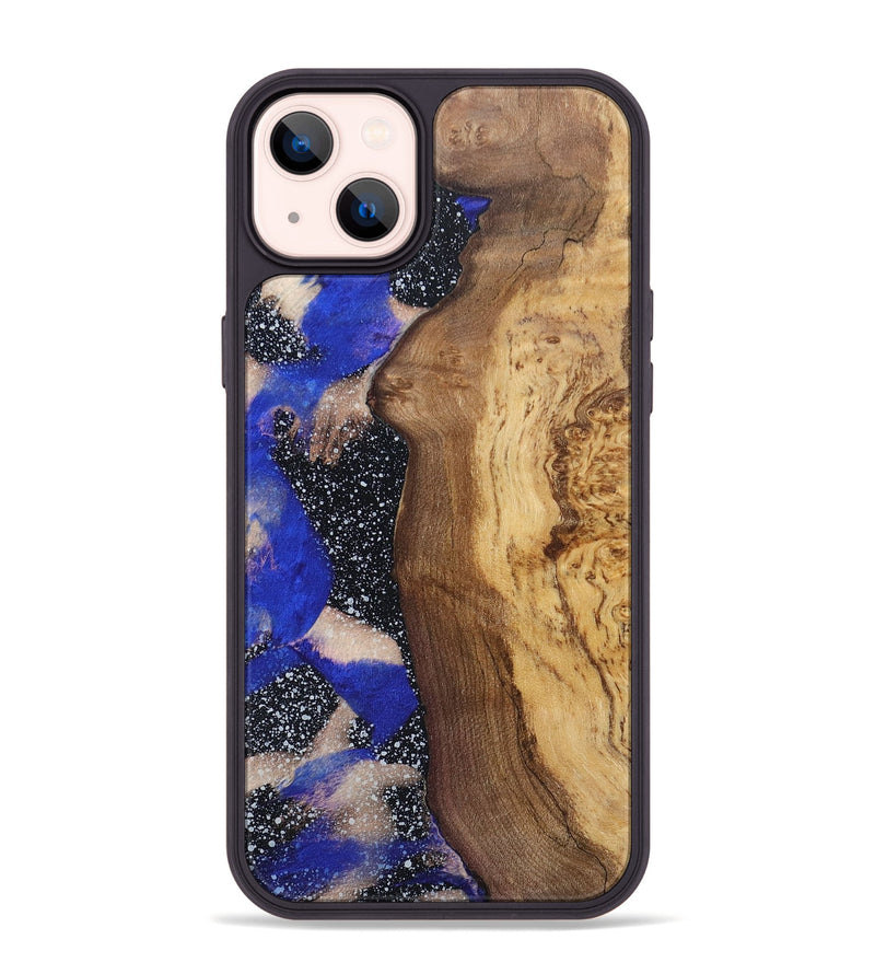 iPhone 14 Plus Wood+Resin Phone Case - Jacquelyn (Cosmos, 697721)